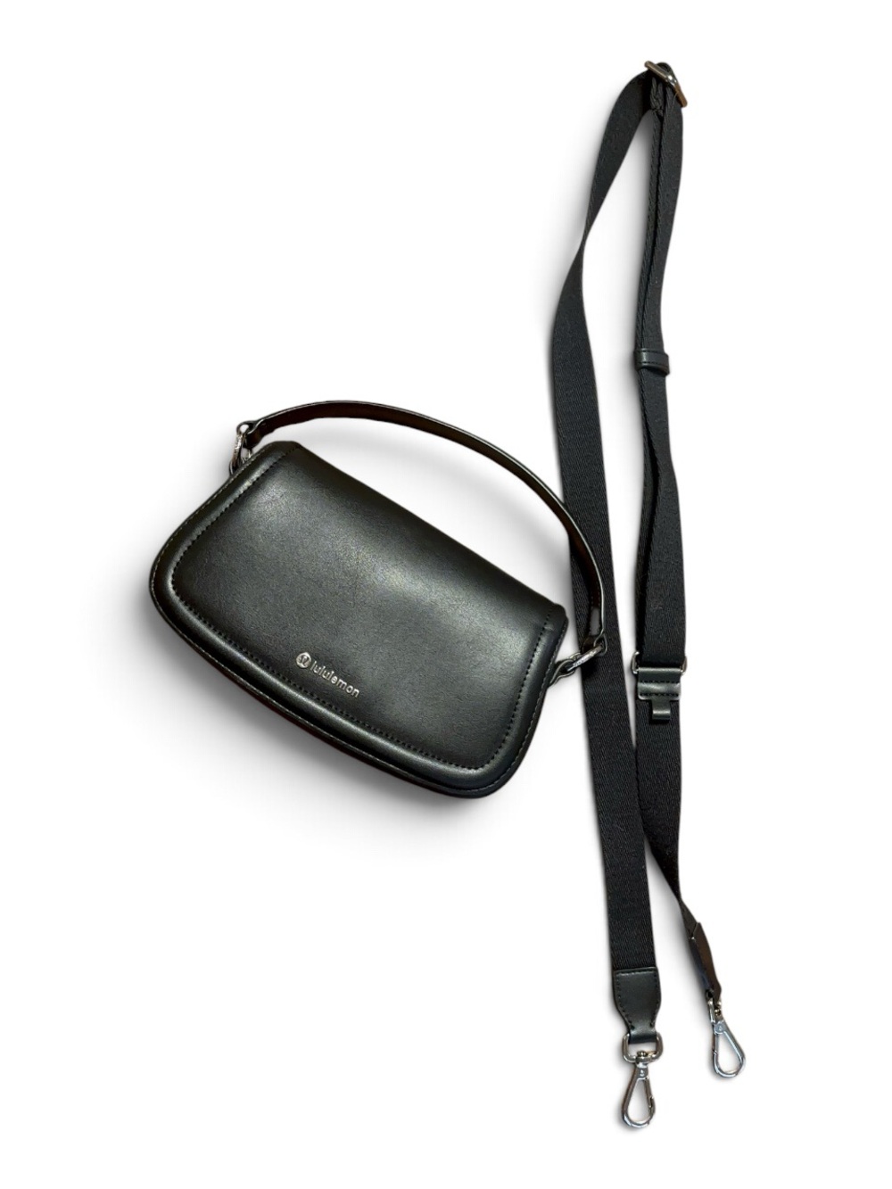 lululemon Leather Alternative Mini Bag 1.2L Black Crossbody Purse